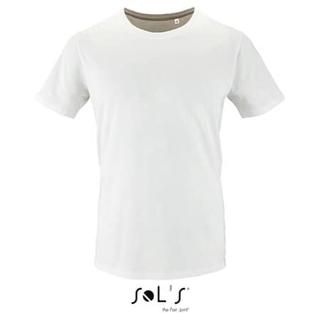 Herren Fashion T-Shirt aus Bio-Baumwolle in White von SOL´S (Artnum: L02076