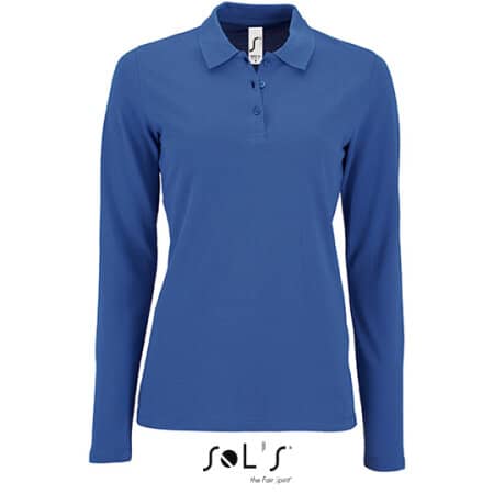 Langarm-Poloshirt für Damen in Royal Blue von SOL´S (Artnum: L02083