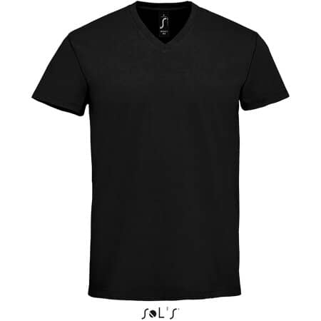Imperial V-Neck Men T-Shirt in Deep Black von SOL´S (Artnum: L02940