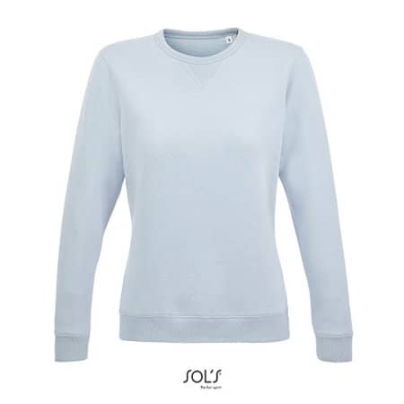 Women´s Round Neck Sweatshirt Sully in Creamy Blue von SOL´S (Artnum: L03104