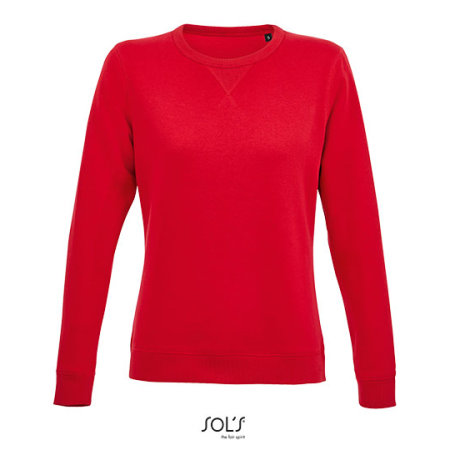 Women´s Round Neck Sweatshirt Sully in Red von SOL´S (Artnum: L03104
