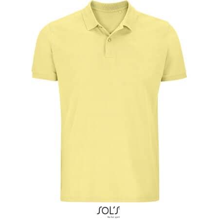 Herren-Poloshirt aus Bio-Baumwolle in Light Yellow von SOL´S (Artnum: L03566