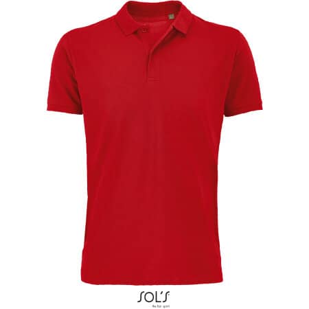 Herren-Poloshirt aus Bio-Baumwolle in Red von SOL´S (Artnum: L03566