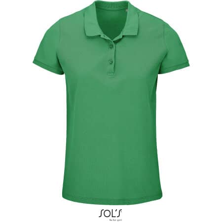 Faires Damen Poloshirt aus nachhaltiger Bio-Baumwolle in Spring Green von SOL´S (Artnum: L03575