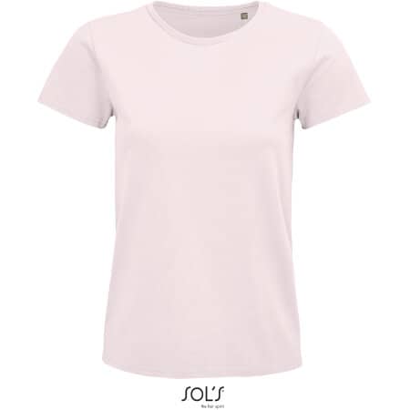 Damen T-Shirt Pioneer aus nachhaltiger Bio-Baumwolle in Pale Pink von SOL´S (Artnum: L03579