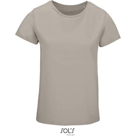 Damen T-Shirt Pioneer aus nachhaltiger Bio-Baumwolle in Rope von SOL´S (Artnum: L03579