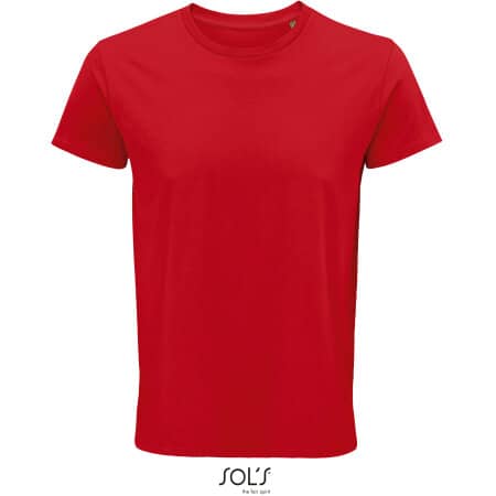 Basic Herren Bio T-Shirt in Red von SOL´S (Artnum: L03582
