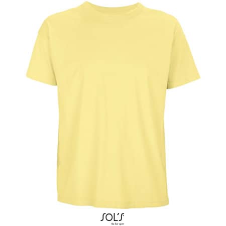 Boxy Oversized Herren T-Shirt aus nachhaltiger Bio-Baumwolle in Light Yellow von SOL´S (Artnum: L03806