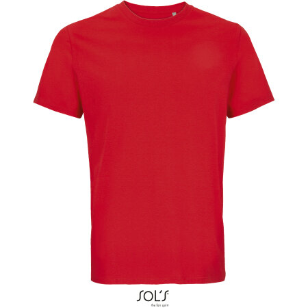 Unisex Organic T-Shirt Legend in Bright Red von SOL´S (Artnum: L03981