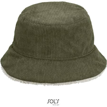 Reversible Sherpa And Velvet Bucket Hat von SOL´S (Artnum: L03998