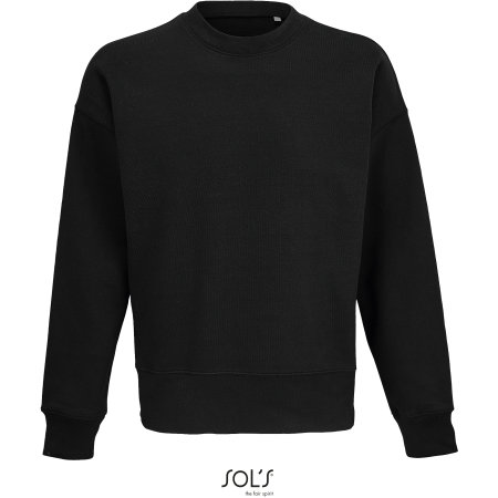 Unisex Round-Neck Sweatshirt Authentic in Black von SOL´S (Artnum: L04043