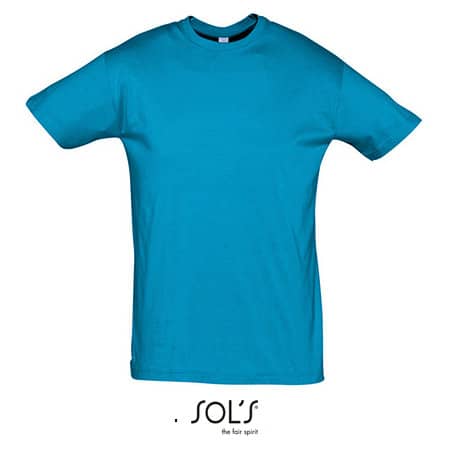 Basic Herren T-Shirt Regent in Aqua von SOL´S (Artnum: L150