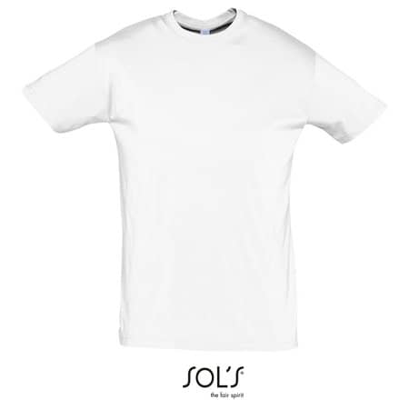 Basic Herren T-Shirt Regent in White von SOL´S (Artnum: L150