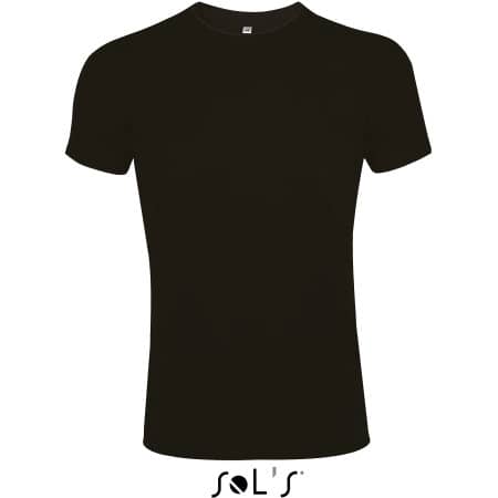 Premium Herren T-Shirt Imperial Slim in Deep Black von SOL´S (Artnum: L189