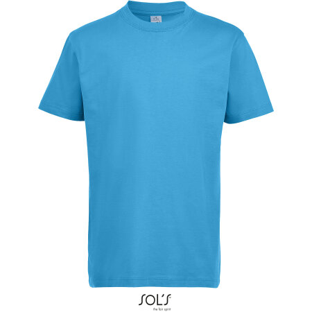 Kids` Imperial T-Shirt in Aqua von SOL´S (Artnum: L190K