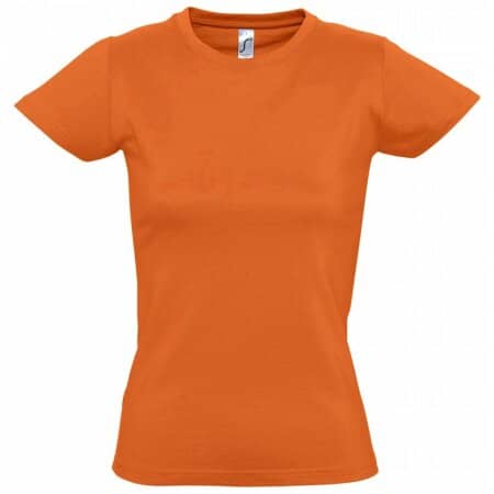 Premium Damen T-Shirt Imperial in Orange von SOL´S (Artnum: L191