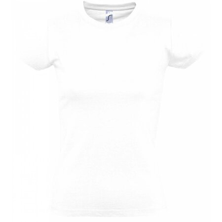 Premium Damen T-Shirt Imperial in White von SOL´S (Artnum: L191
