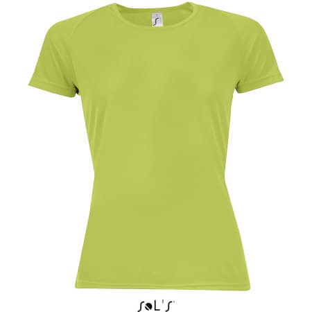 Women`s Raglan Sleeves T Sporty in Apple Green von SOL´S (Artnum: L200