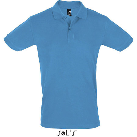 Men`s Polo Shirt Perfect in Aqua von SOL´S (Artnum: L525