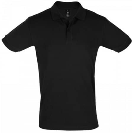 Men`s Polo Shirt Perfect in Black von SOL´S (Artnum: L525
