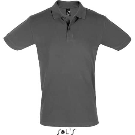 Men`s Polo Shirt Perfect in Dark Grey (Solid) von SOL´S (Artnum: L525
