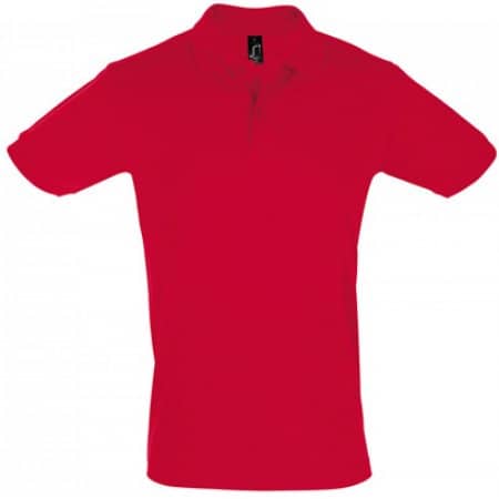 Men`s Polo Shirt Perfect in Red von SOL´S (Artnum: L525