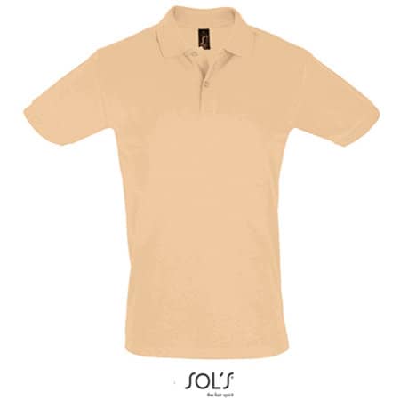 Men`s Polo Shirt Perfect in Sand von SOL´S (Artnum: L525