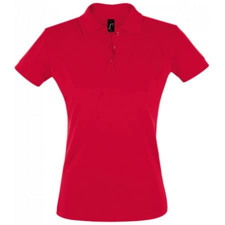 Women`s Polo Shirt Perfect in Red von SOL´S (Artnum: L526