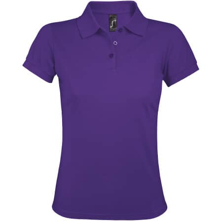 Women`s Polo Shirt Prime in Dark Purple von SOL´S (Artnum: L528