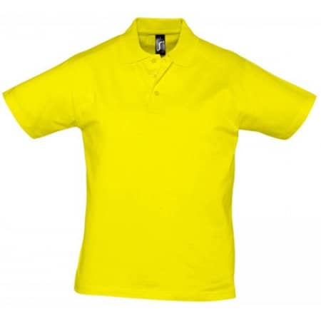 Men Polo Shirt Prescott in Lemon von SOL´S (Artnum: L538