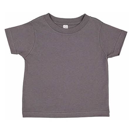 Toddler Fine Jersey T-Shirt in Charcoal von Rabbit Skins (Artnum: LA3321