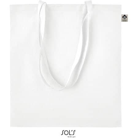 Shopping Bag Stockholm in White von SOL´S (Artnum: LB04091