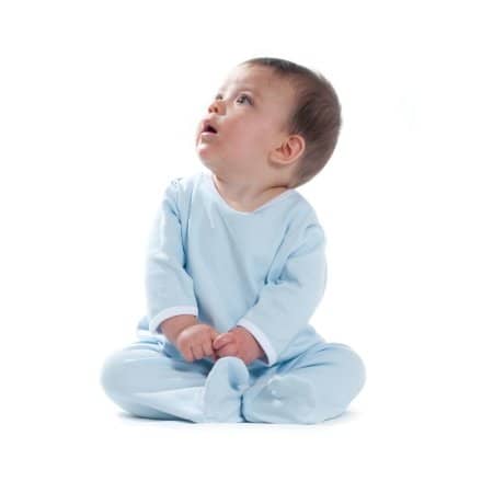 Langärmeliger Baby-Schlafanzug von Larkwood (Artnum: LW053