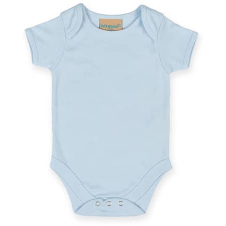 Kurzärmeliger Baby Body in Pale Blue von Larkwood (Artnum: LW055