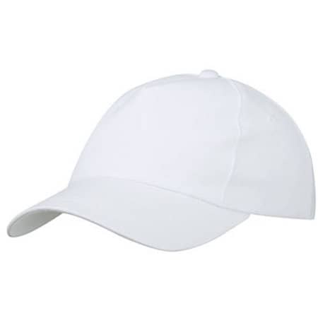 5 Panel Promo Cap in White von myrtle beach (Artnum: MB001