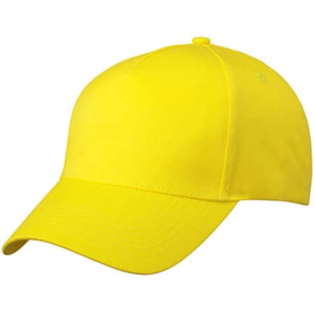 Basic Basecap mit Klettverschluss in Sun Yellow von myrtle beach (Artnum: MB6117