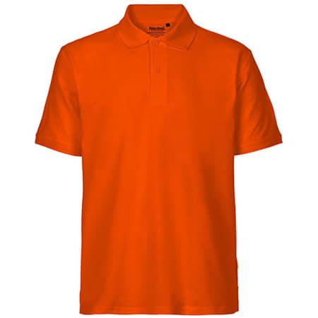 Klassisches Herren-Poloshirt aus Fairtrade-zertifizierter Bio-Baumwolle in Orange von Neutral (Artnum: NE20080