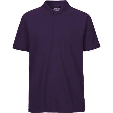 Klassisches Herren-Poloshirt aus Fairtrade-zertifizierter Bio-Baumwolle in Purple von Neutral (Artnum: NE20080