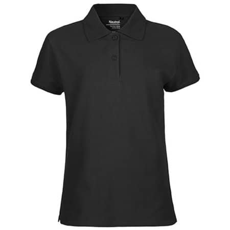 Klassisches Damen-Poloshirt aus Fairtrade-zertifizierter Bio-Baumwolle in Black von Neutral (Artnum: NE22980