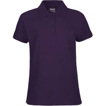 Klassisches Damen-Poloshirt aus Fairtrade-zertifizierter Bio-Baumwolle in Purple von Neutral (Artnum: NE22980