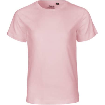 Kinder T-Shirt aus Fairtrade-Bio-Baumwolle in Light Pink von Neutral (Artnum: NE30001