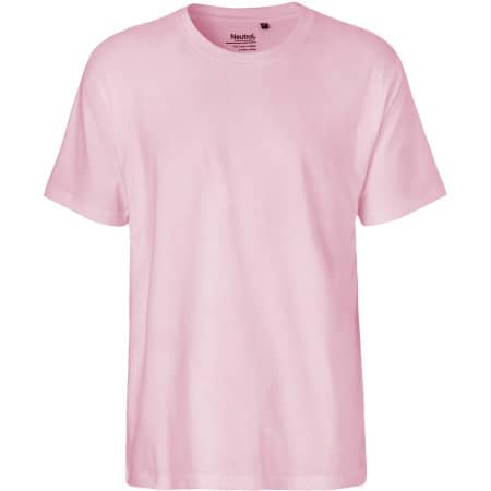 Klassisches Herren T-Shirt aus Fairtrade-Bio-Baumwolle in Light Pink von Neutral (Artnum: NE60001