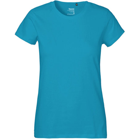 Klassisches Damen T-Shirt aus Fairtrade-Bio-Baumwolle in Sapphire von Neutral (Artnum: NE80001