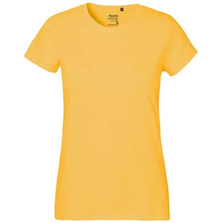 Klassisches Damen T-Shirt aus Fairtrade-Bio-Baumwolle in Yellow von Neutral (Artnum: NE80001