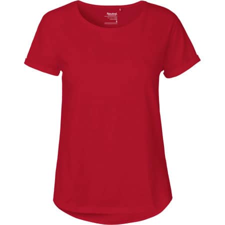 Roll Up Damen T-Shirt aus Fairtrade-Bio-Baumwolle in Red von Neutral (Artnum: NE80012