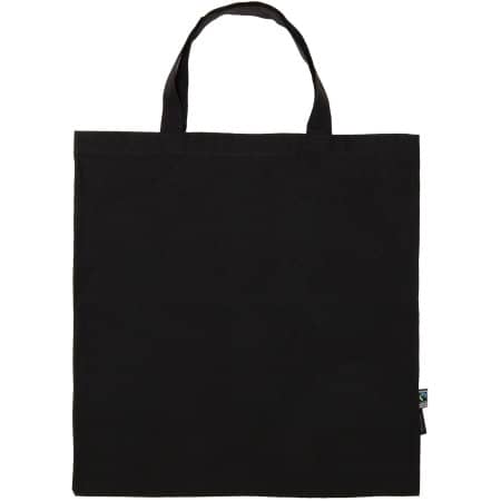 Fair Trade Shopping Bag aus Bio-Baumwolle mit kurzen Henkeln von Neutral (Artnum: NE90004