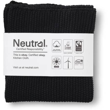 2er-Pack geknotetes Geschirrtuch aus Fairtrade-zertifizierter Bio-Baumwolle von Neutral (Artnum: NE95011