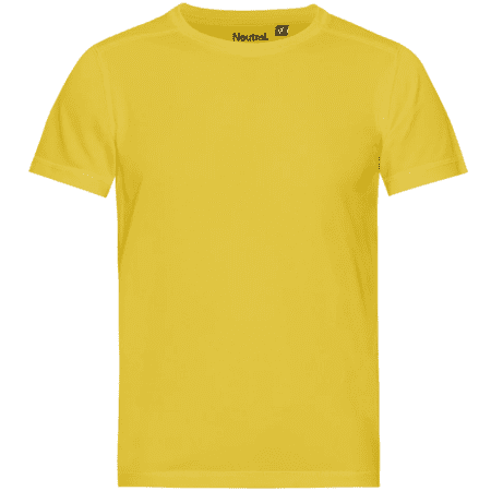 Recycled Kids Performance T-Shirt in Yellow von Neutral (Artnum: NER30001K