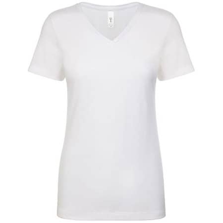 Ladies` Ideal V Neck-T in White von Next Level Apparel (Artnum: NX1540