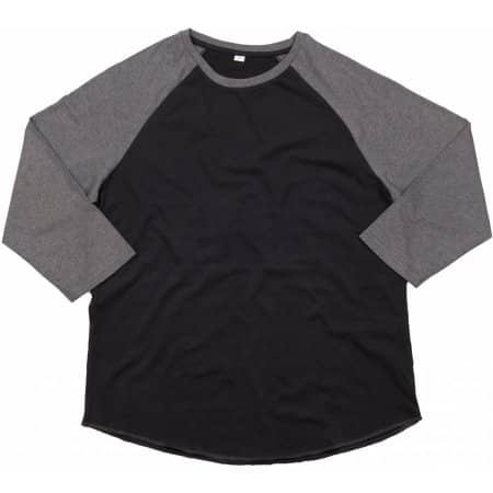 Bio Baseball T-Shirt Superstar in Black|Charcoal Grey Melange von Mantis (Artnum: P88